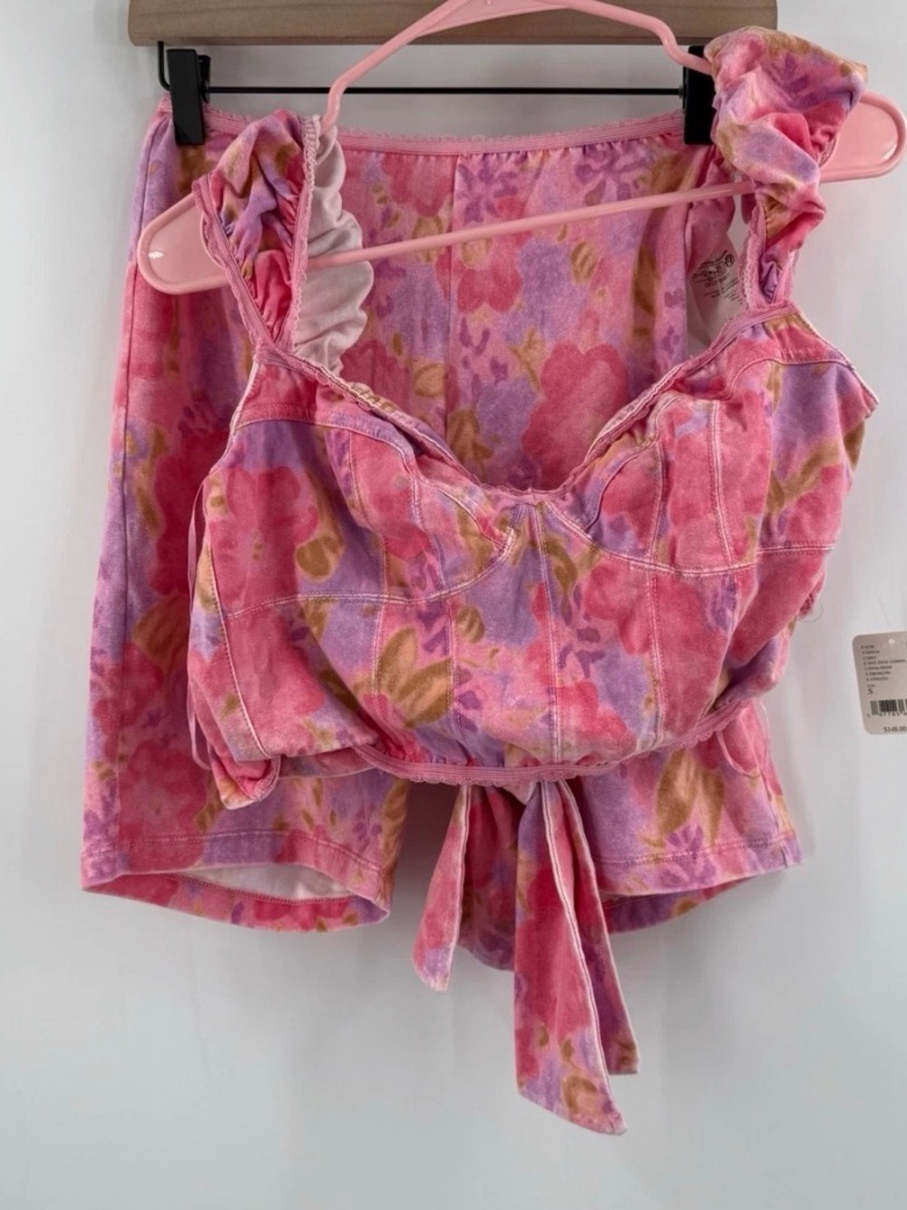 Free People Get Physical Set Hot Pink Rose Size Small Yoga Athletic Wear